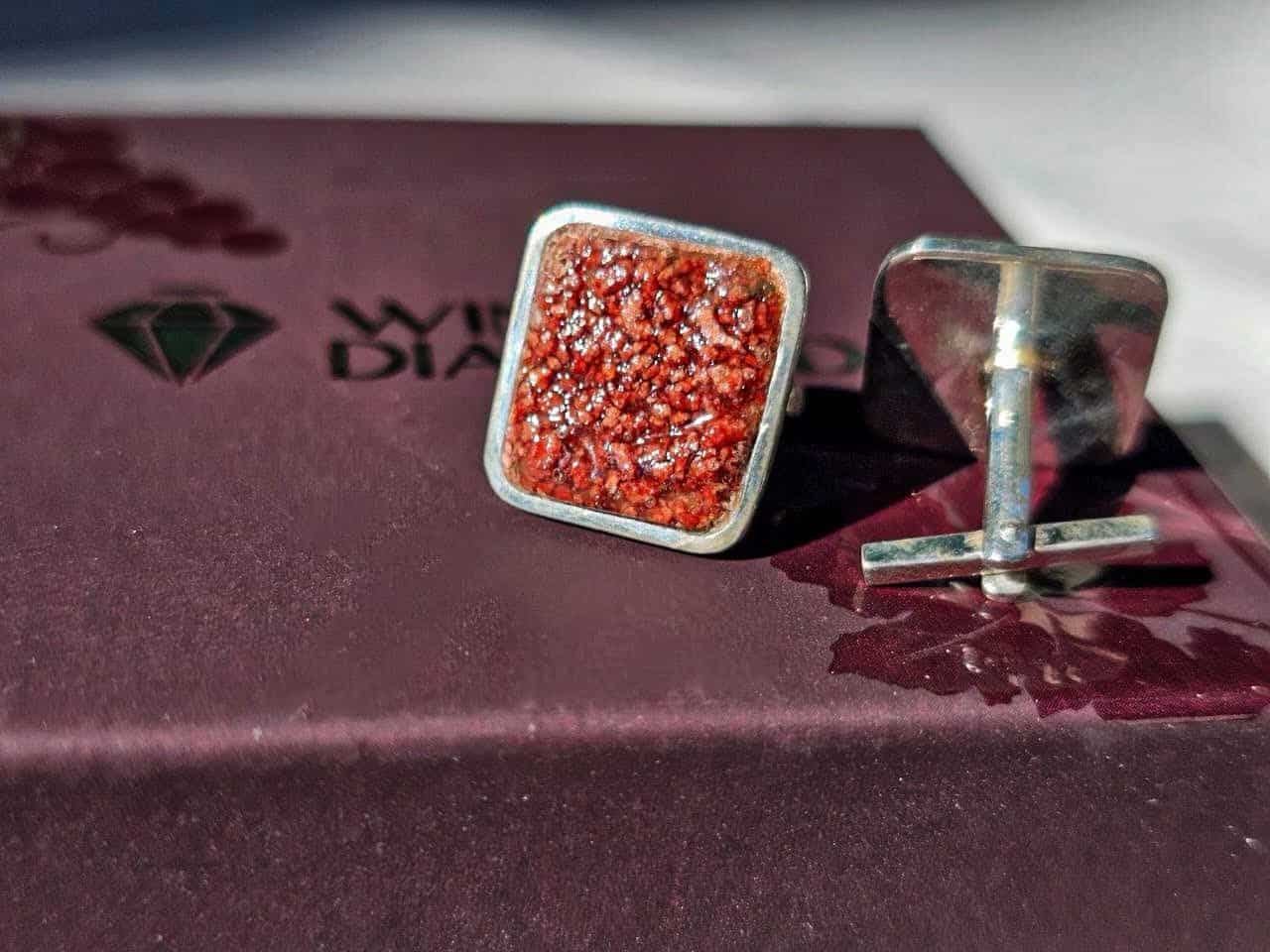 The author's cufflinks